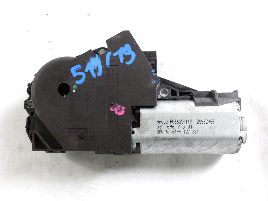 67619127381 MOTORINO ATTUATORE TETTO APRIBILE BMW 520XD F11 TOURING LCI 2.0 135KW D 5P SW AUT (2014) RICAMBIO USATO
