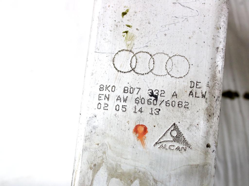 8K0807332A STAFFA SUPPORTO TRAVERSA PARAURTI ANTERIORE LATO DESTRO AUDI A5 SPORTBACK 2.0 D 130KW 4X4 5P AUT (2013) RICAMBIO USATO