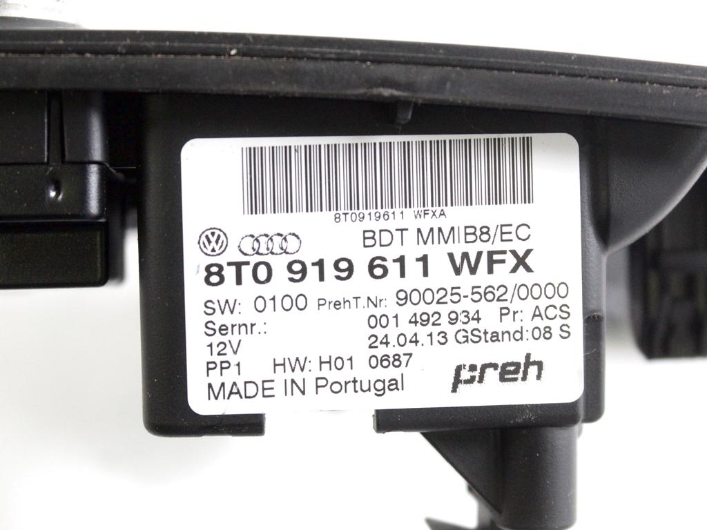 8T0919611WFX GRUPPO DI COMANDO NAVIGATORE TUNNEL CENTRALE AUDI A5 SPORTBACK 2.0 D 130KW 4X4 5P AUT (2013) RICAMBIO USATO
