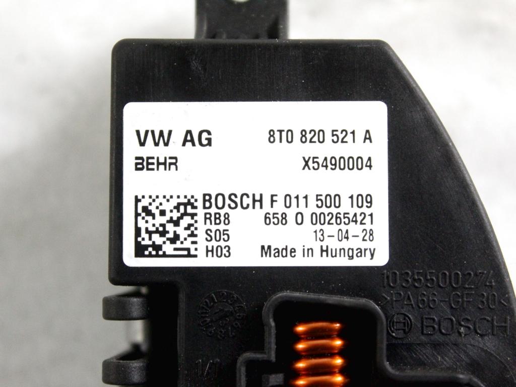 8T0820521A RESISTENZA RISCALDAMENTO CLIMATIZZATORE AUDI A5 SPORTBACK 2.0 D 130KW 4X4 5P AUT (2013) RICAMBIO USATO