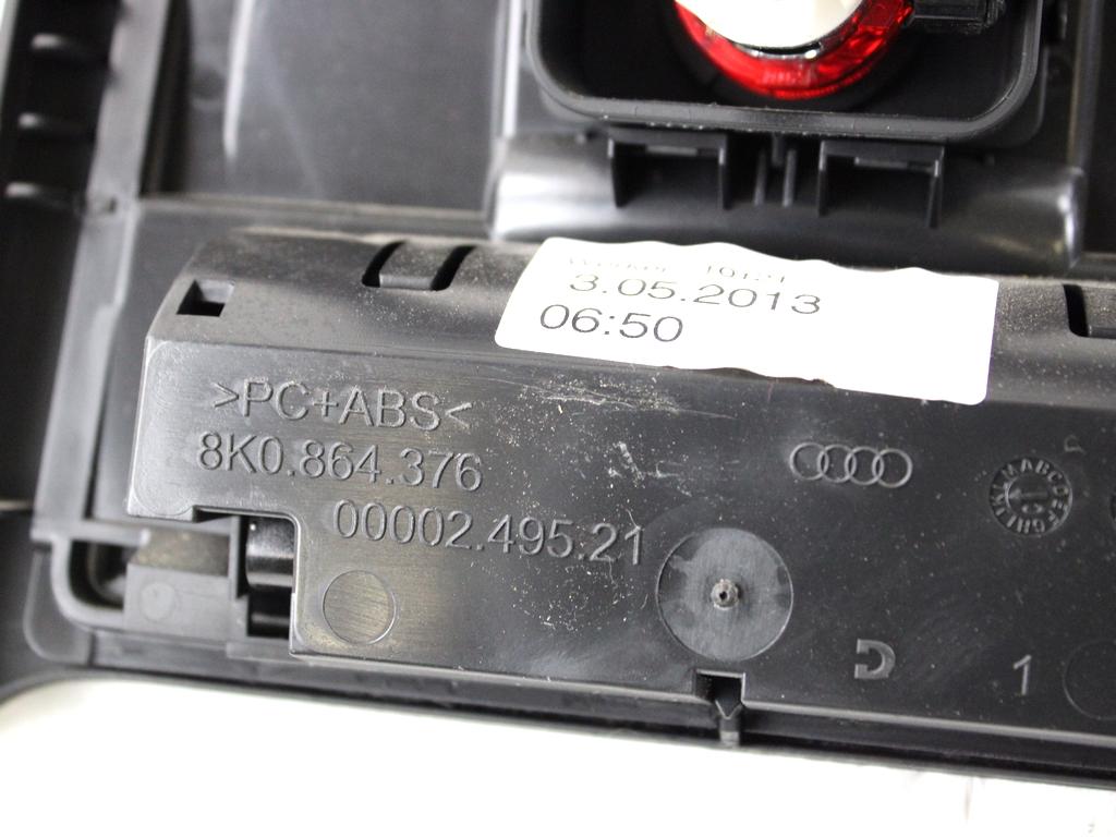 8K0864376 RIVESTIMENTO TUNNEL CENTRALE POSTERIORE AUDI A5 SPORTBACK 2.0 D 130KW 4X4 5P AUT (2013) RICAMBIO USATO