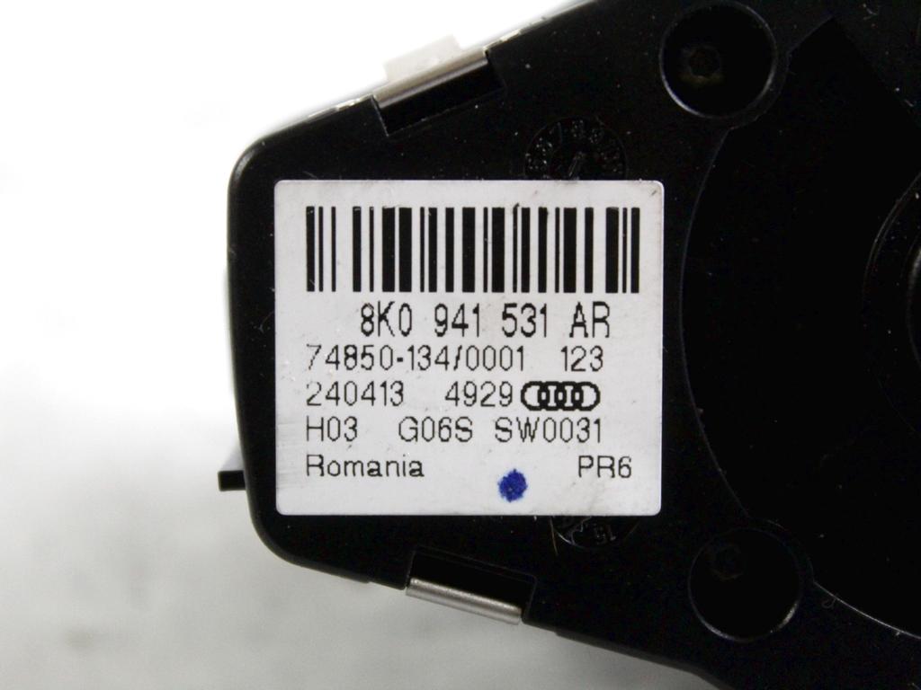 8K0941531AR COMANDO REGOLAZIONE LUCI AUDI A5 SPORTBACK 2.0 D 130KW 4X4 5P AUT (2013) RICAMBIO USATO