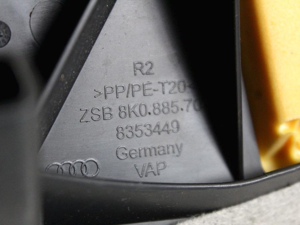 8K0885704 FIANCHETTO LATERALE SEDILE POSTERIORE LATO DESTRO AUDI A5 SPORTBACK 2.0 D 130KW 4X4 5P AUT (2013) RICAMBIO USATO