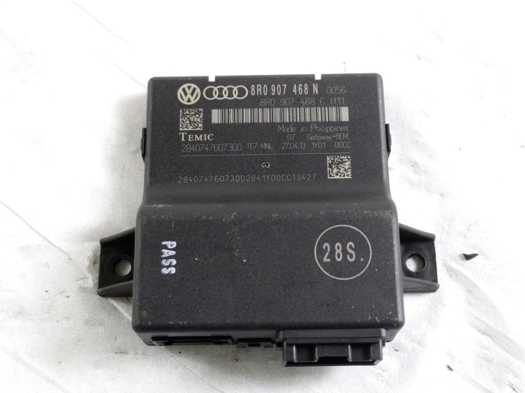 8R0907468N CENTRALINA GATEWAY AUDI A5 SPORTBACK 2.0 D 130KW 4X4 5P AUT (2013) RICAMBIO USATO