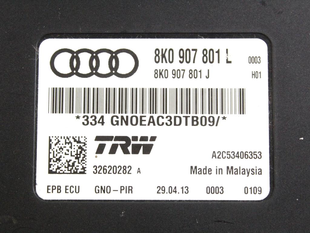 8K0907801L CENTRALINA FRENO DI STAZIONAMENTO A MANO ELETTRICO AUDI A5 SPORTBACK 2.0 D 130KW 4X4 5P AUT (2013) RICAMBIO USATO