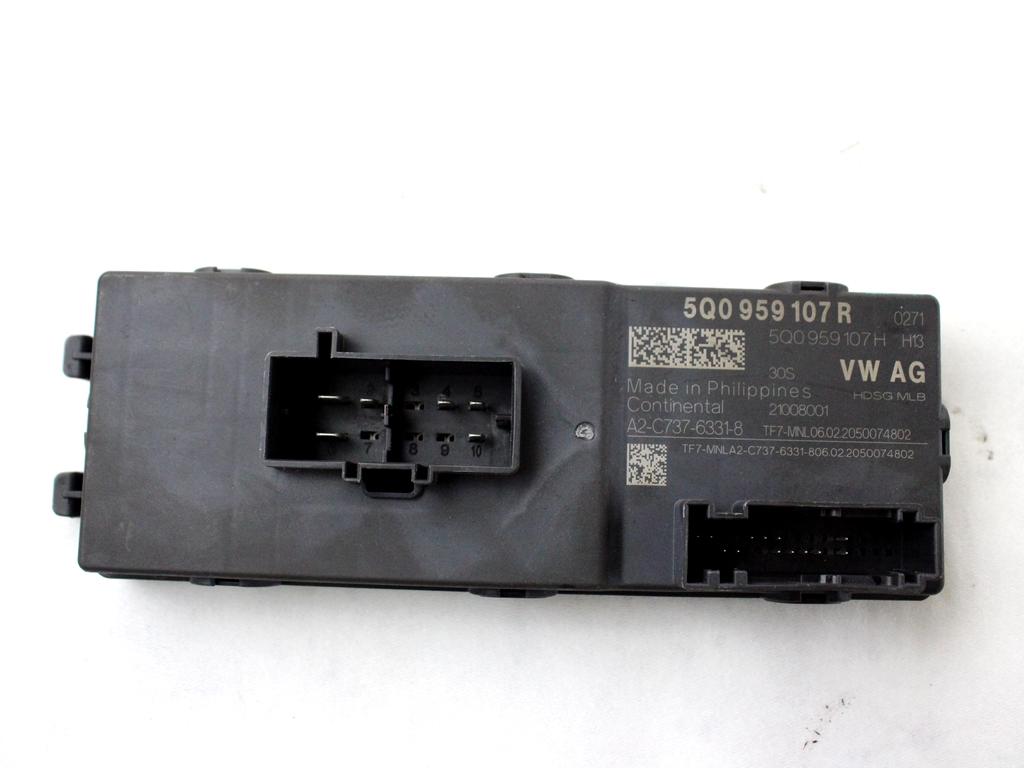 5Q0959107R CENTRALINA APERTURA AUTOMATICA PORTELLONE COFANO POSTERIORE BAULE VOLKSWAGEN T-ROC 1.5 B 110KW AUT 5P (2020) RICAMBIO USATO 