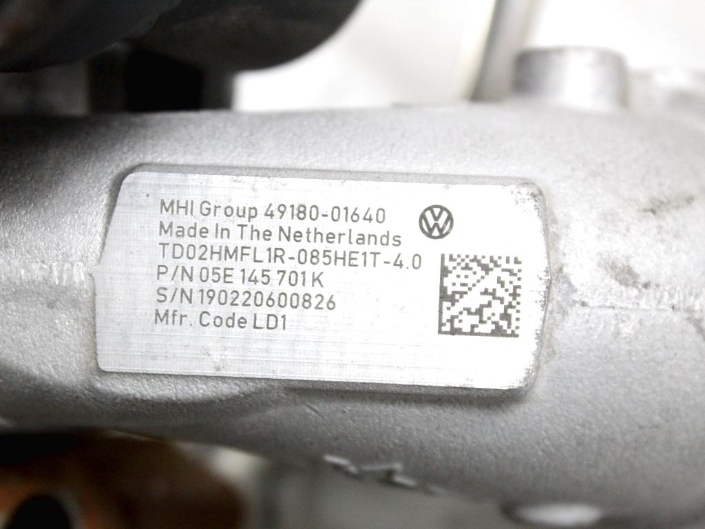 05E145701K TURBINA TURBOCOMPRESSORE VOLKSWAGEN T-ROC 1.5 B 110KW AUT 5P (2020) RICAMBIO USATO 