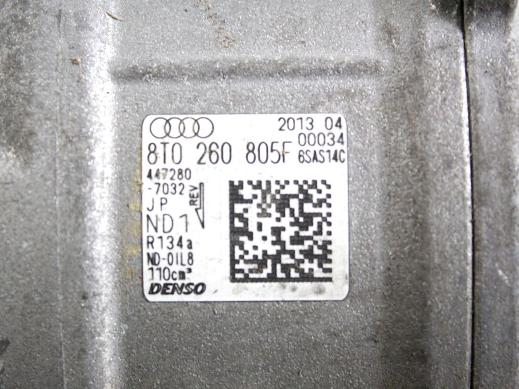 8T0260805F COMPRESSORE CLIMATIZZATORE CLIMA A/C AUDI A5 SPORTBACK 2.0 D 130KW 4X4 5P AUT (2013) RICAMBIO USATO