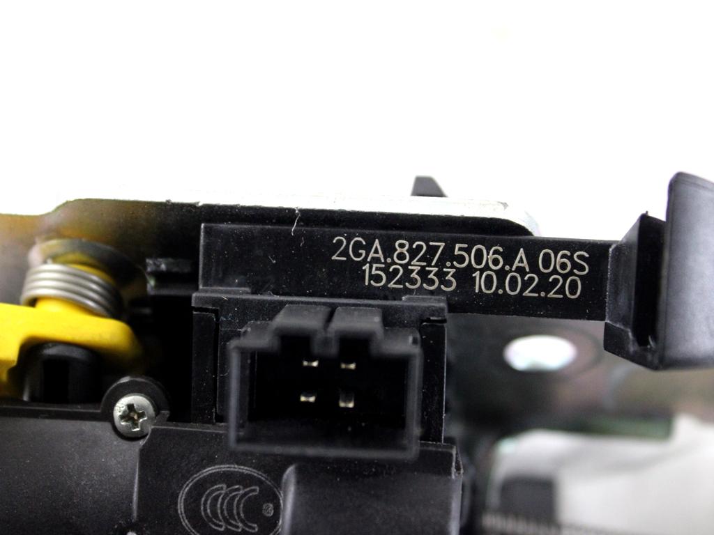 2GA827506A CHIUSURA SERRATURA PORTELLONE COFANO POSTERIORE BAULE VOLKSWAGEN T-ROC 1.5 B 110KW AUT 5P (2020) RICAMBIO USATO 