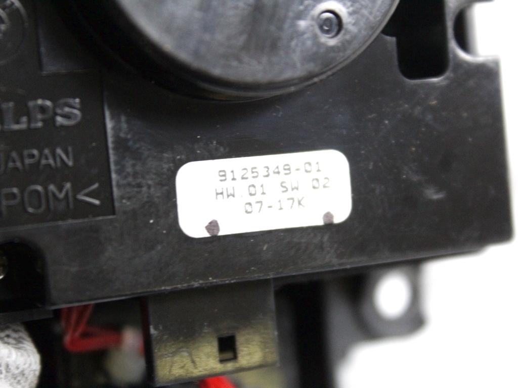 9125349 COMANDO REGOLAZIONE DISPLAY NAVIGATORE BMW X5 E70 3.0 D 4X4 173KW AUT 5P (2007) RICAMBIO USATO