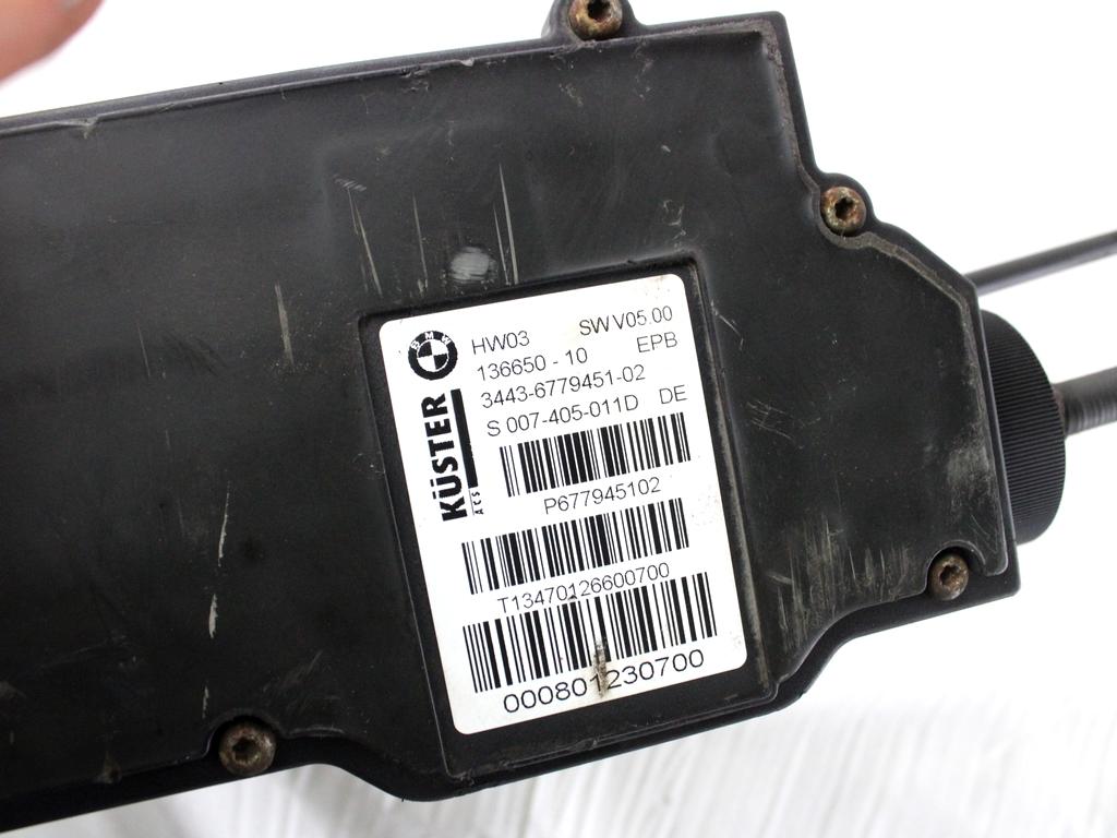 34436779451 CENTRALINA CAVI FRENO DI STAZIONAMENTO A MANO ELETTRICO BMW X5 E70 3.0 D 4X4 173KW AUT 5P (2007) RICAMBIO USATO