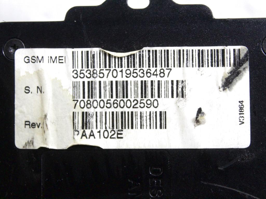 SAT RC 06 CENTRALINA MODULO LOCALIZZATORE GPS AFTERMARKET METASYSTEM BMW X5 E70 3.0 D 4X4 173KW AUT 5P (2007) RICAMBIO USATO