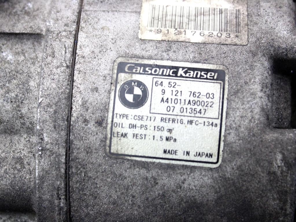 64529121762 COMPRESSORE CLIMATIZZATORE CLIMA A/C BMW X5 E70 3.0 D 4X4 173KW AUT 5P (2007) RICAMBIO USATO
