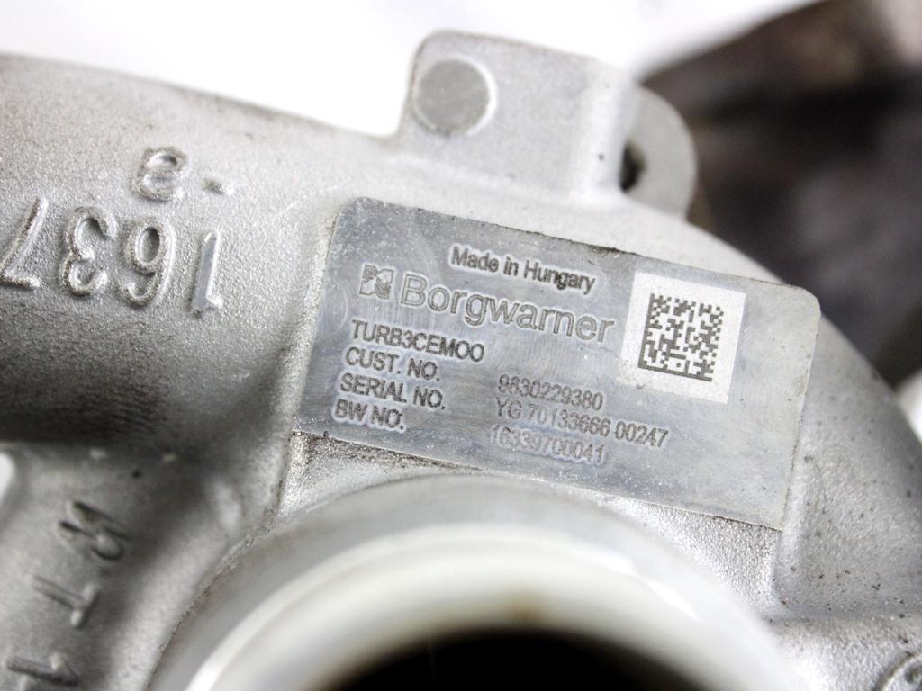 9830229380 TURBINA TURBOCOMPRESSORE OPEL CORSA F 1.2 B 74KW 6M 5P (2022) RICAMBIO USATO 16331019089 