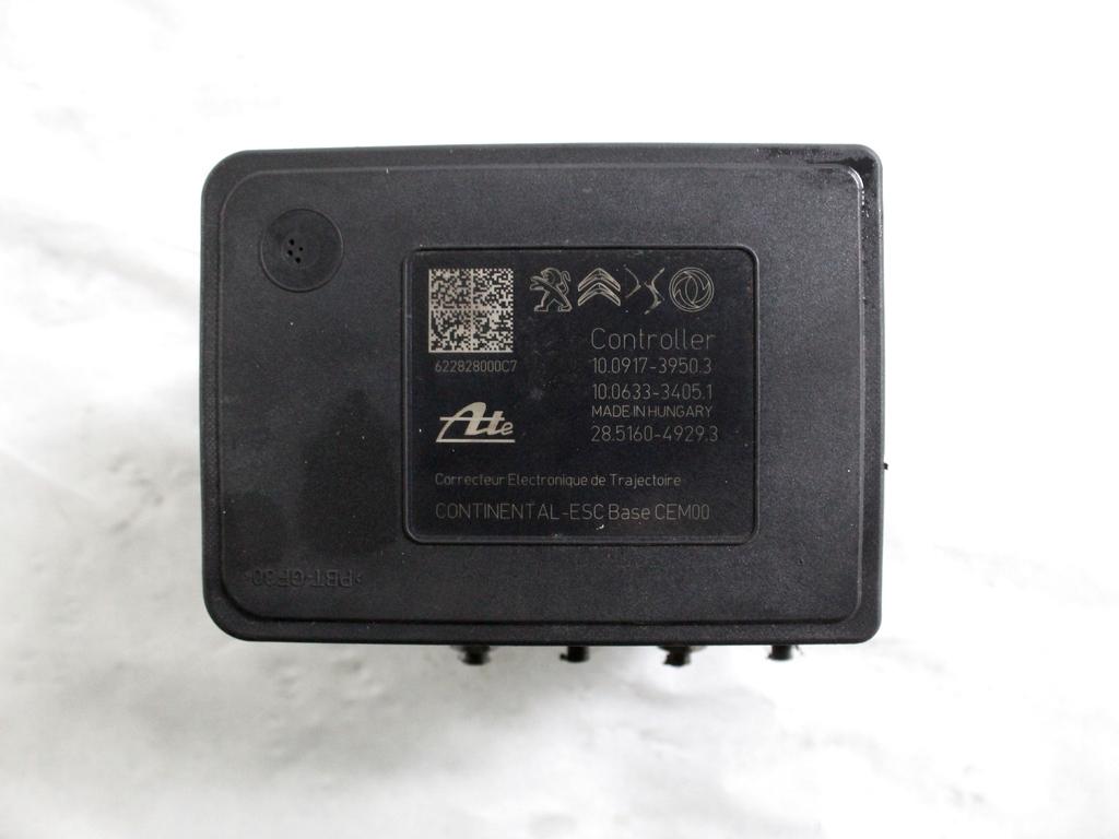 9846124480 CENTRALINA POMPA AGGREGATO ABS OPEL CORSA F 1.2 B 74KW 6M 5P (2022) RICAMBIO USATO 10.0220-2523.4 10.0917-3950.3 10.0633-3405.1