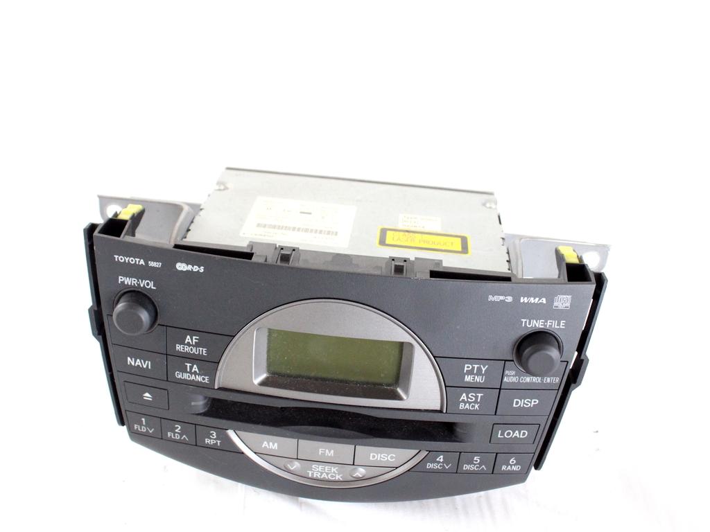 86120-42220 AUTORADIO CON SISTEMA DI NAVIGAZIONE SATELLITARE TOYOTA RAV4 2.2 D 4X4 100KW 6M 5P (2008) RICAMBIO USATO 