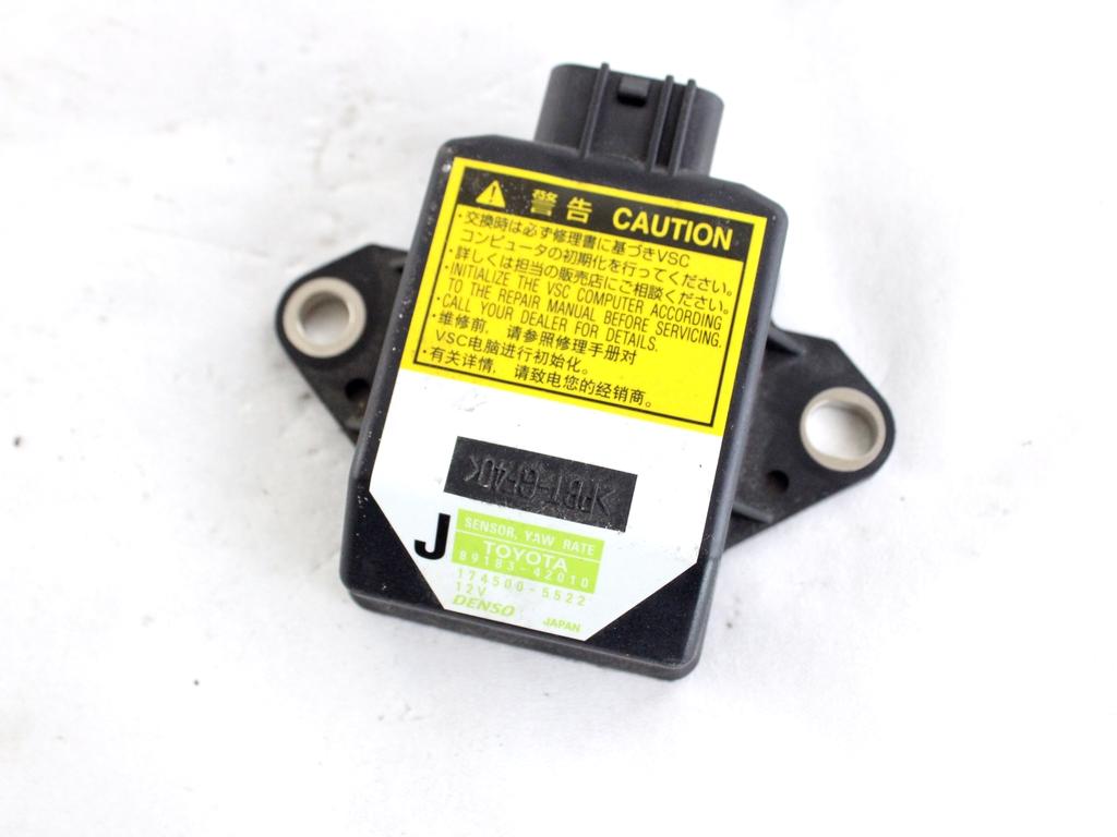 89183-42010 SENSORE ESP IMBARDATA TOYOTA RAV4 2.2 D 4X4 100KW 6M 5P (2008) RICAMBIO USATO 
