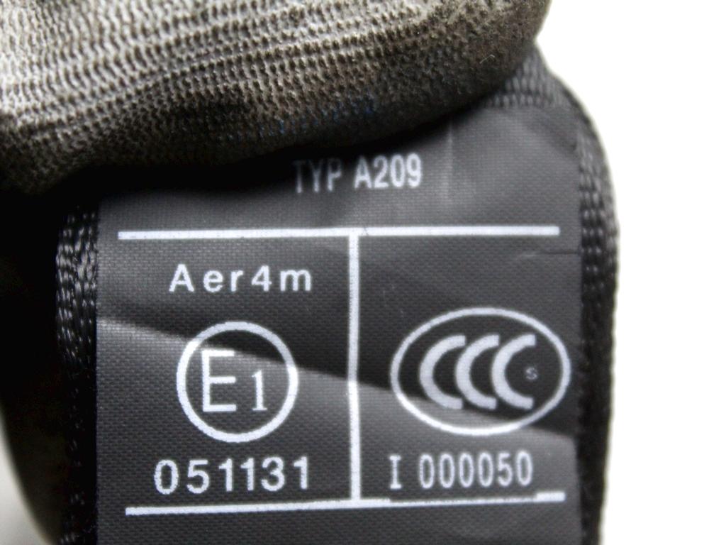 4G8857805B CINTURA DI SICUREZZA POSTERIORE AUDI A6 C7 SW 2.0 D 130KW 6M 5P (2013) RICAMBIO USATO