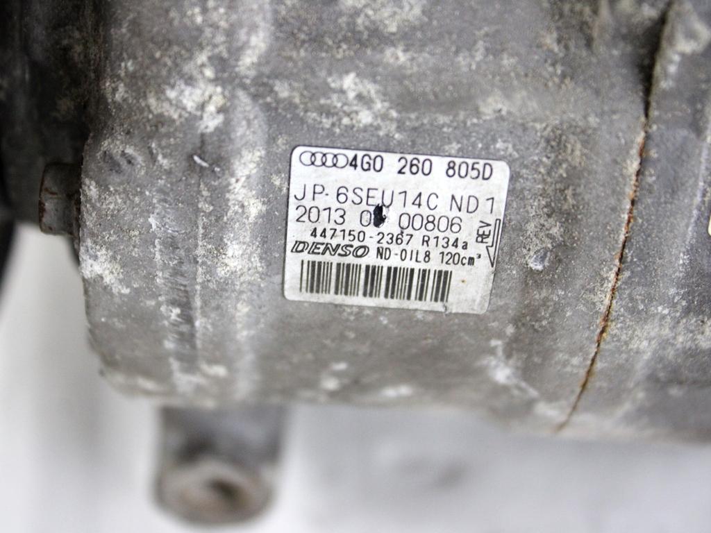4G0260805D COMPRESSORE CLIMATIZZATORE CLIMA A/C AUDI A6 C7 SW 2.0 D 130KW 6M 5P (2013) RICAMBIO USATO