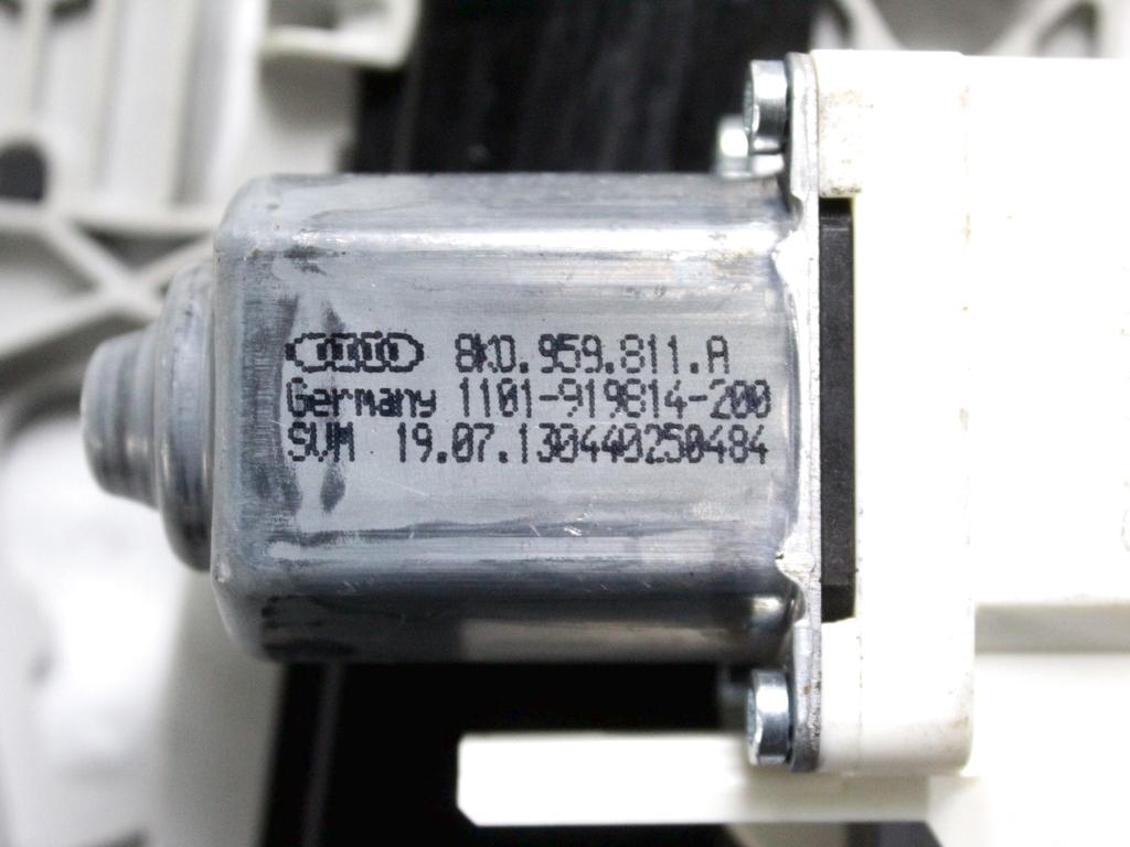 4G0839461 MOTORINO MECCANISMO ALZA-VETRO ALZA-CRISTALLO PORTA POSTERIORE SINISTRA AUDI A6 C7 SW 2.0 D 130KW 6M 5P (2013) RICAMBIO USATO 8K0959811A