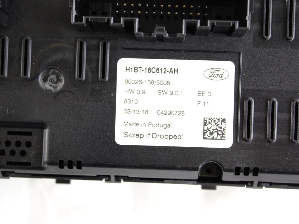 H1BT-18C612-AH CENTRALINA GRUPPO DI COMANDO CLIMATIZZATORE CLIMA A/C AUTOMATICO FORD FIESTA 1.5 D 63KW 6M 5P (2018) RICAMBIO USATO 