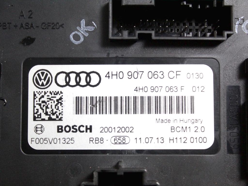 03L906018LA KIT ACCENSIONE AVVIAMENTO AUDI A6 C7 SW 2.0 D 130KW 6M 5P (2013) RICAMBIO USATO CON CENTRALINA MOTORE , BLOCCHETTI ACCENSIONE APERTURA CON CHIAVE 4H0905852C 4H0907063CF 4G8920932S 