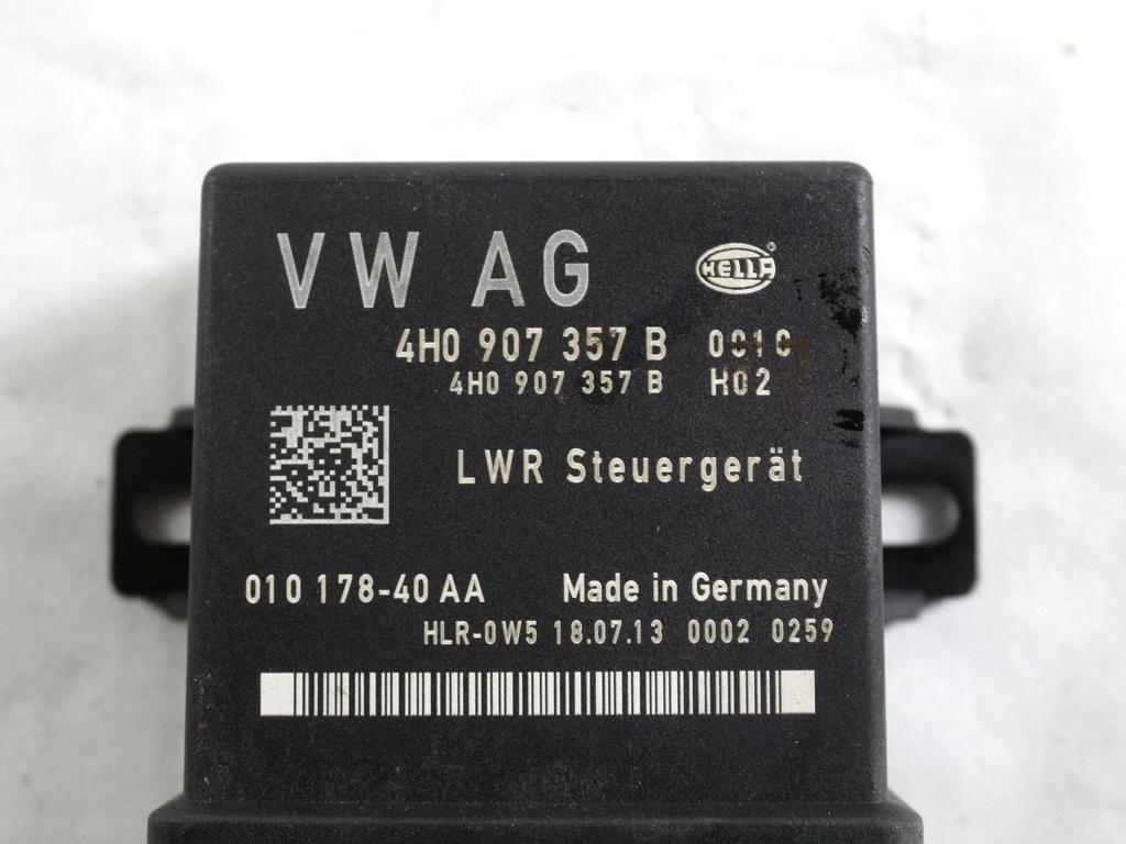 4H0907357B CENTRALINA REGOLAZIONE FARI AUDI A6 C7 SW 2.0 D 130KW 6M 5P (2013) RICAMBIO USATO