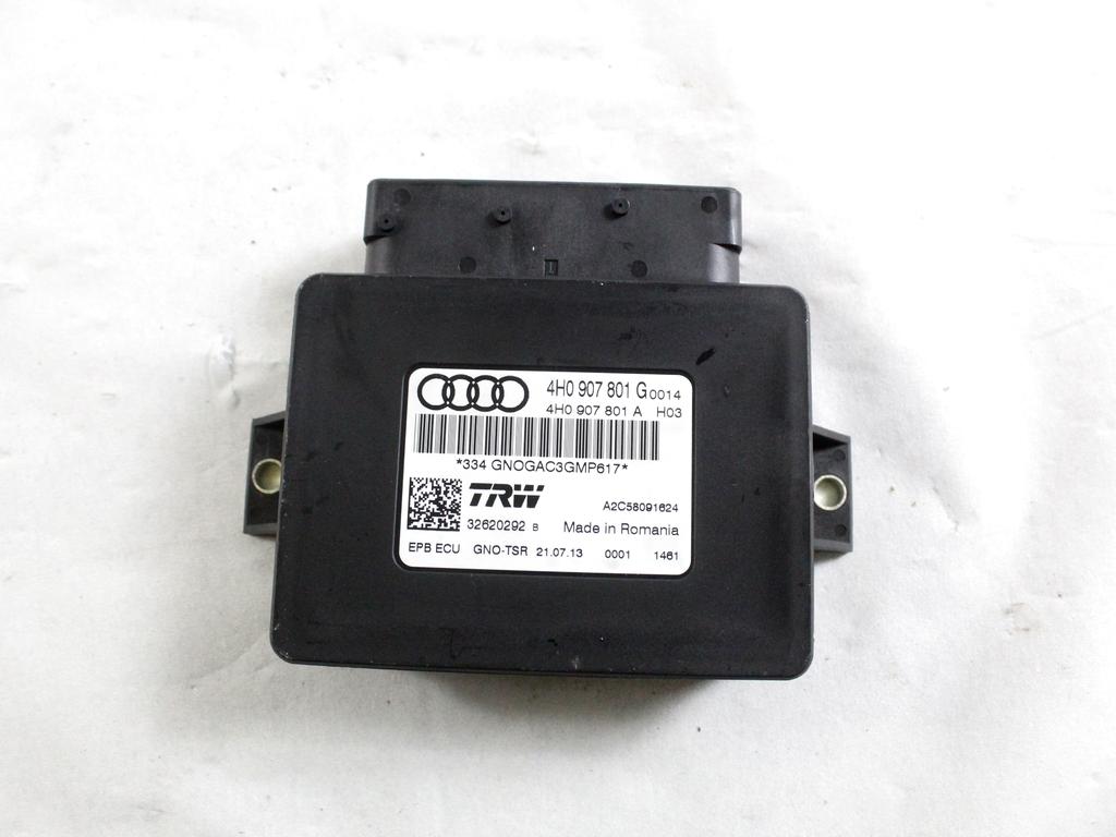 4H0907801G CENTRALINA FRENO DI STAZIONAMENTO A MANO ELETTRICO AUDI A6 C7 SW 2.0 D 130KW 6M 5P (2013) RICAMBIO USATO
