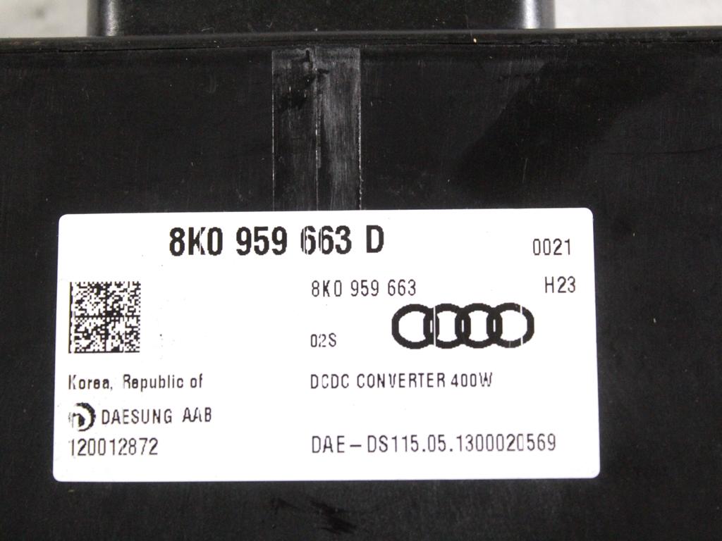 8K0959663D CENTRALINA MODULO STABILIZZATORE DI TENSIONE AUDI A6 C7 SW 2.0 D 130KW 6M 5P (2013) RICAMBIO USATO