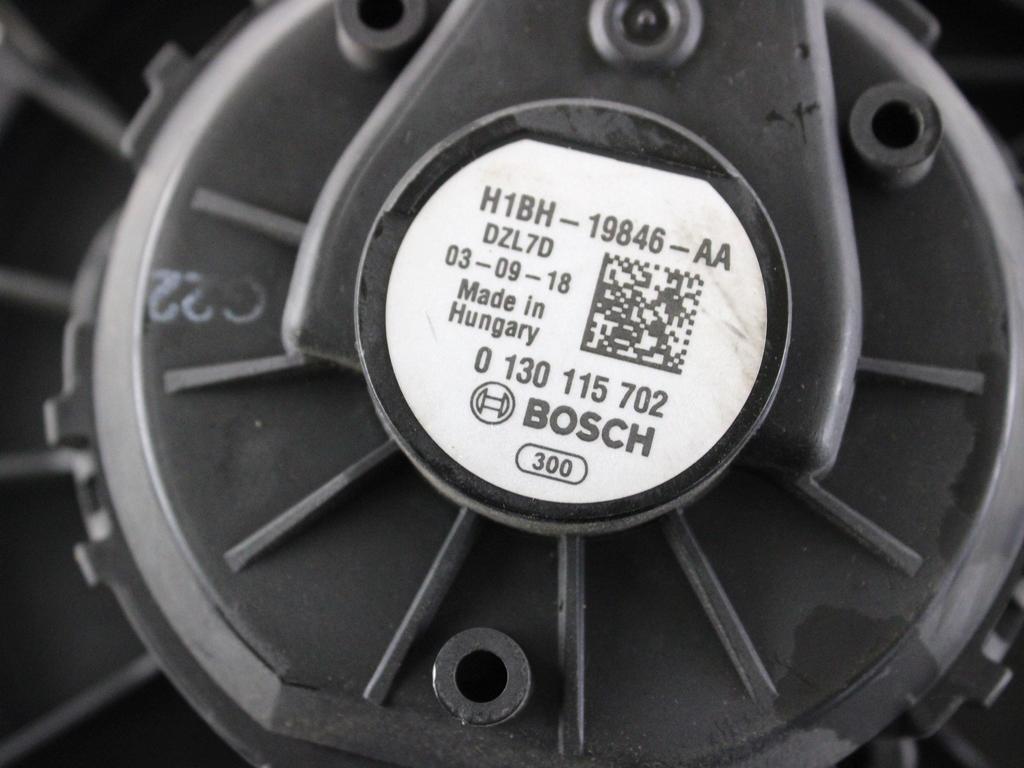 H1BH-19846-AA MOTORINO VENTOLA VENTILAZIONE ABITACOLO FORD FIESTA 1.5 D 63KW 6M 5P (2018) RICAMBIO USATO
