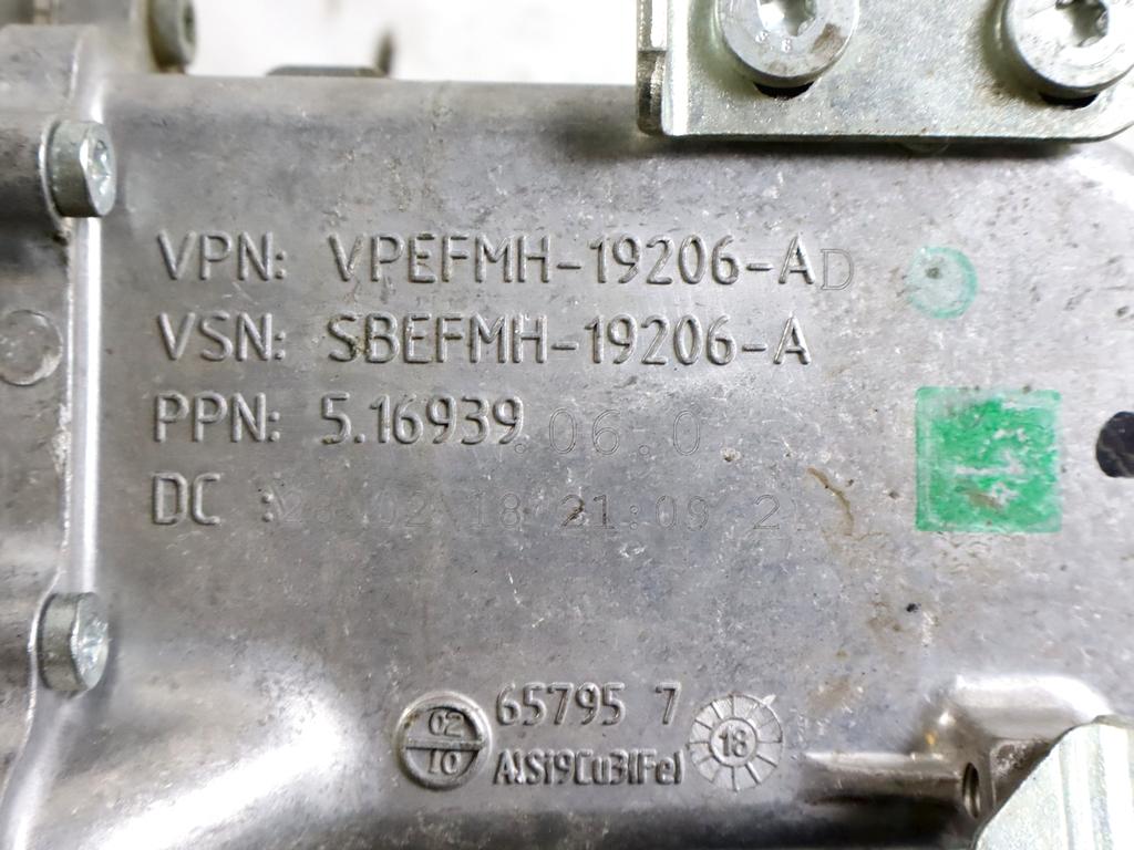 EFMH-19206-AD RADIATORE SCARICO GAS EGR FORD FIESTA 1.5 D 63KW 6M 5P (2018) RICAMBIO USATO