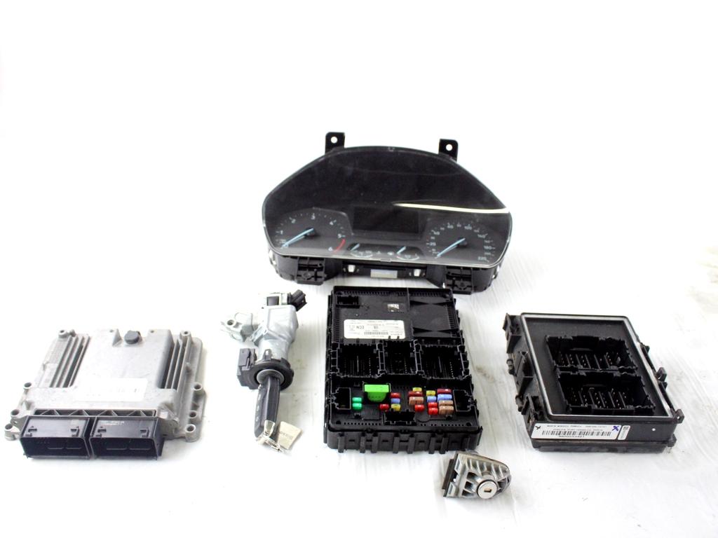 HA6A-12A650-VB KIT ACCENSIONE AVVIAMENTO FORD FIESTA 1.5 D 63KW 6M 5P (2018) RICAMBIO USATO CON CENTRALINA MOTORE, QUADRO STRUMENTI CONTACHILOMETRI, BLOCCHETTI ACCENSIONE APERTURA CON CHIAVE HU5T-15604-ECN H1BT-14D068-CG