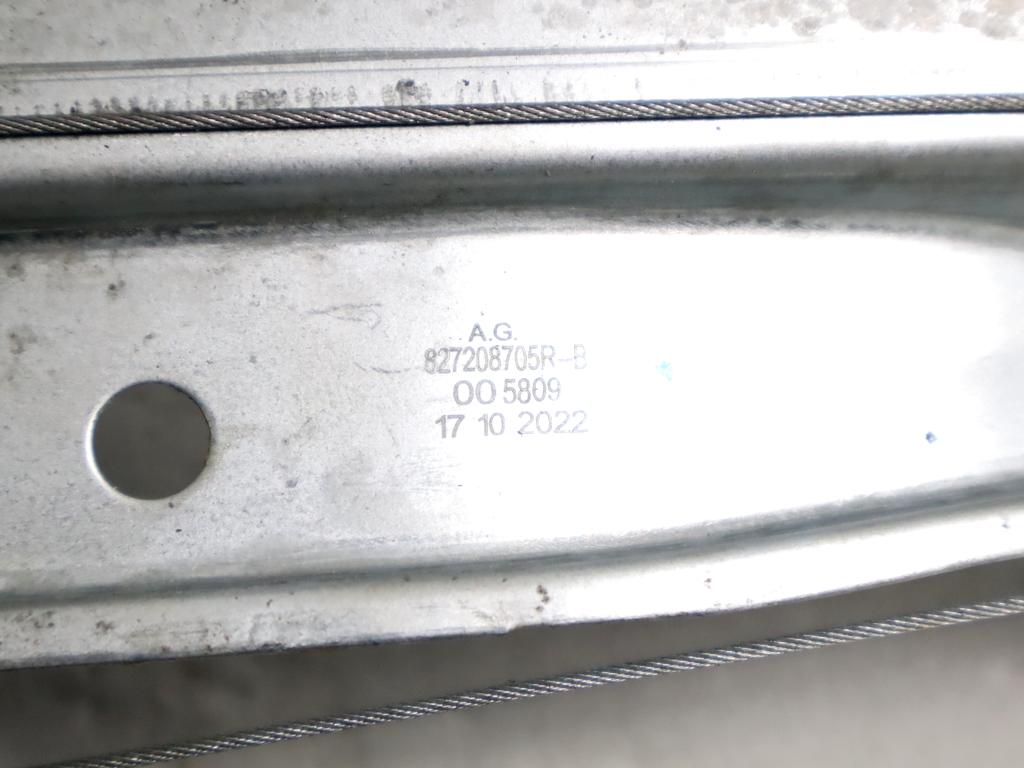 827208705R MOTORINO MECCANISMO ALZA-VETRO ALZA-CRISTALLO PORTA POSTERIORE DESTRA DACIA SANDERO 1.0 B 67KW 6M 5P (2023) RICAMBIO USATO 827203180R