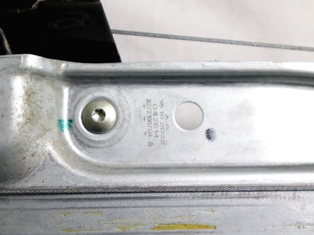 827210075R MOTORINO MECCANISMO ALZA-VETRO ALZA-CRISTALLO PORTA POSTERIORE SINISTRA DACIA SANDERO 1.0 B 67KW 6M 5P (2023) RICAMBIO USATO 827218730R