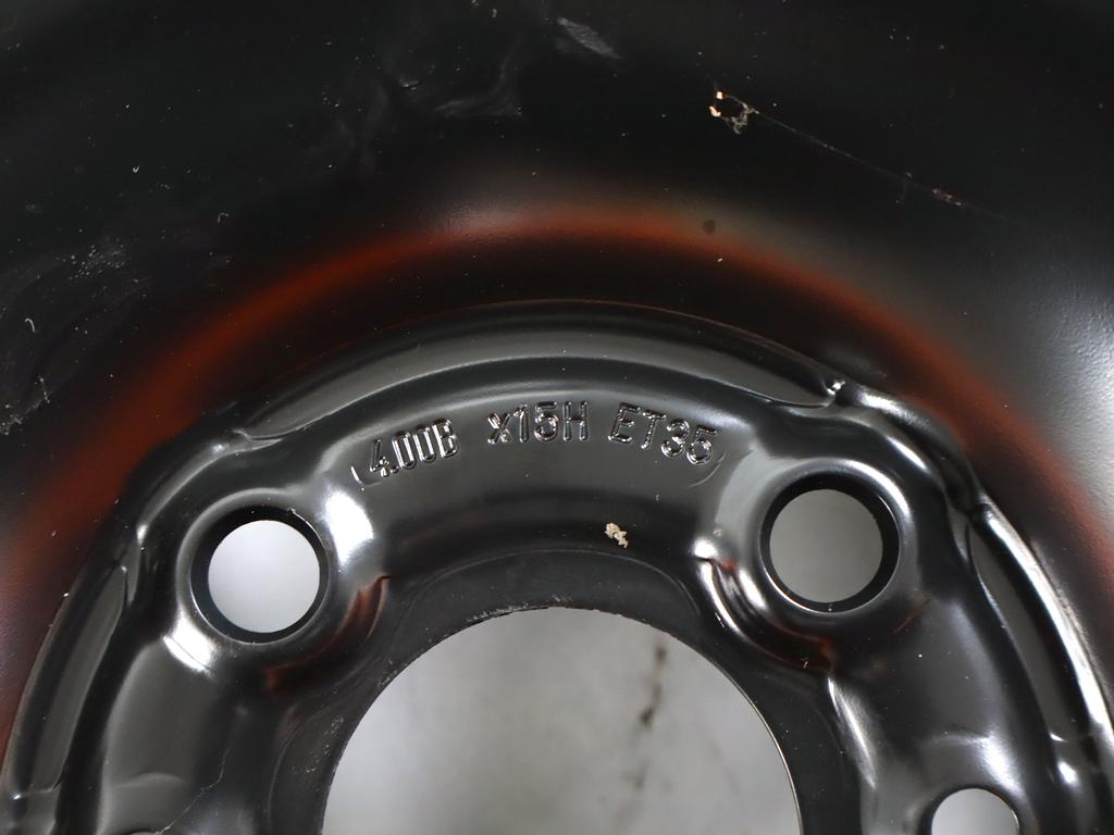 52101548 RUOTINO DI SCORTA PIRELLI T125/80 R15 95M LANCIA MUSA 1.3 D 66KW 5M 5P (2008) RICAMBIO USATO INTERASSECON CERCHIO IN FERRO  DA 15 POLLICI 4 FORI 4,00BX15H ET35 4X98