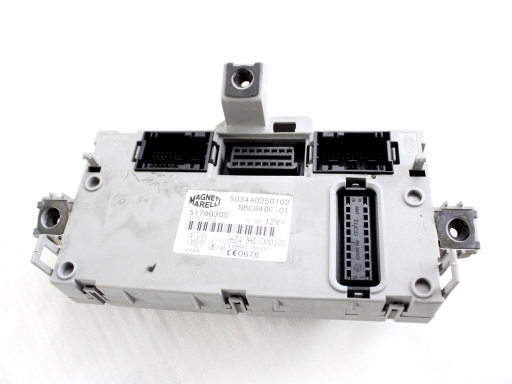 51816274 KIT ACCENSIONE AVVIAMENTO LANCIA MUSA 1.3 D 66KW 5M 5P (2008) RICAMBIO USATO CON CENTRALINA MOTORE, BLOCCHETTI ACCENSIONE APERTURA CON CHIAVE 467601520 51799305 51799306