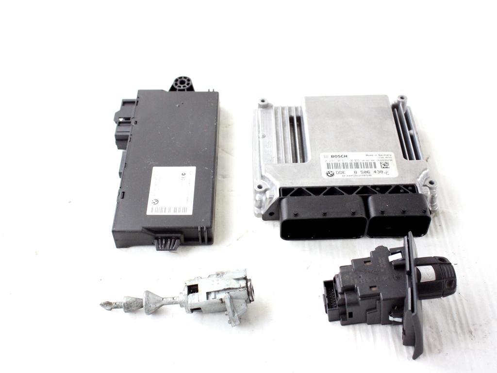 8506438 KIT ACCENSIONE AVVIAMENTO BMW SERIE 3 320 D E91 SW 2.0 D 130KW AUT 5P (2010) RICAMBIO USATO CON CENTRALINA INIEZIONE MOTORE, BLOCCHETTI ACCENSIONE APERTURA CON CHIAVE 61359217853