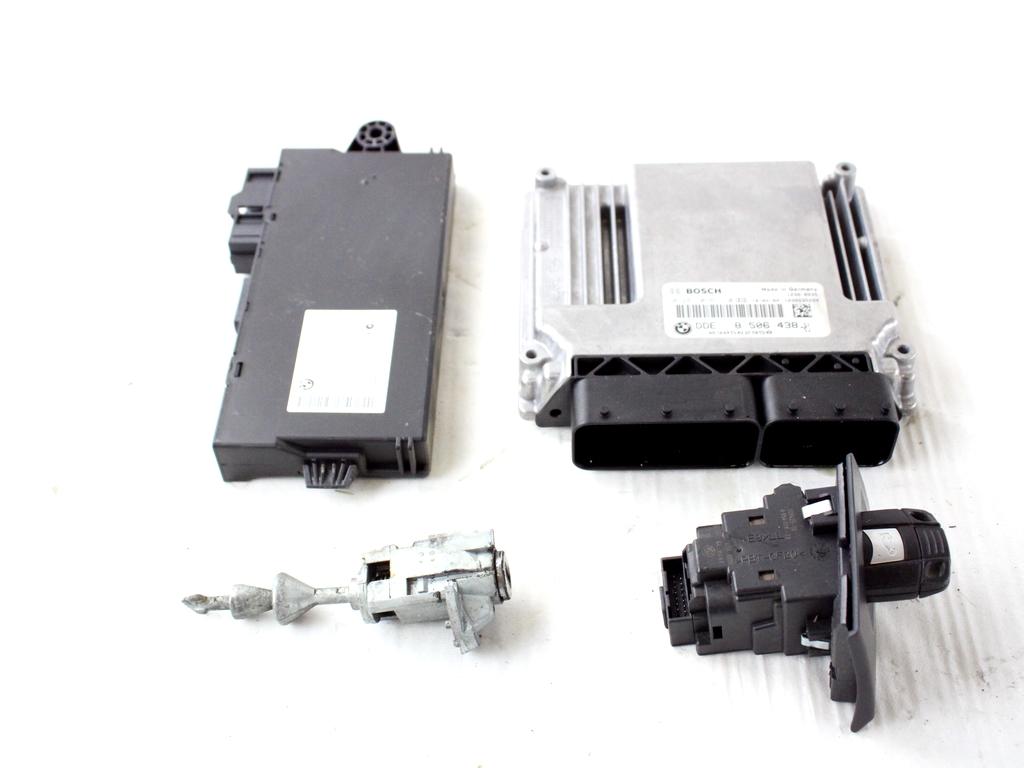 8506438 KIT ACCENSIONE AVVIAMENTO BMW SERIE 3 320 D E91 SW 2.0 D 130KW AUT 5P (2010) RICAMBIO USATO CON CENTRALINA INIEZIONE MOTORE, BLOCCHETTI ACCENSIONE APERTURA CON CHIAVE 61359217853