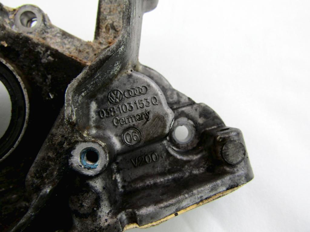 038103153Q SUPPORTO PARAOLIO GUARNIZIONE ALLOGGIAMENTO ALBERO MOTORE VOLKSWAGEN NEW BEETLE 1.9 D 77KW 5M 2P (2007) RICAMBIO USATO