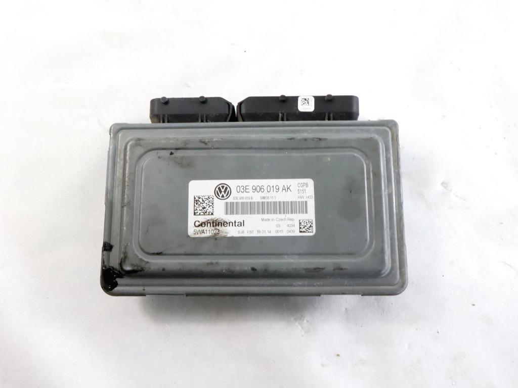 03E906019AK KIT ACCENSIONE AVVIAMENTO VOLKSWAGEN POLO 1.2 B 44KW 5M 5P (2014) RICAMBIO USATO CON CENTRALINA MOTORE, QUADRO STRUMENTI CONTACHILOMETRI, BLOCCHETTI ACCENSIONE APERTURA CON CHIAVE 6R0905851B 6R0937087P 6R0920860L