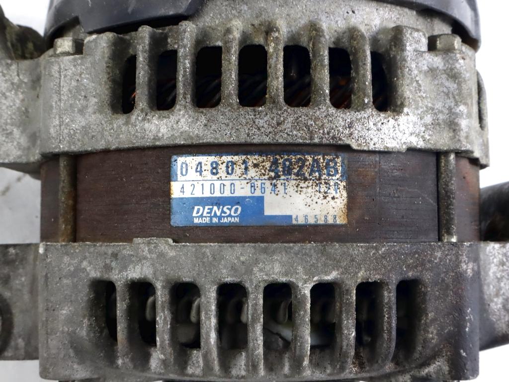 04801482AB ALTERNATORE DODGE JOURNEY 2.7 B 136KW AUT 5P (2010) RICAMBIO USATO