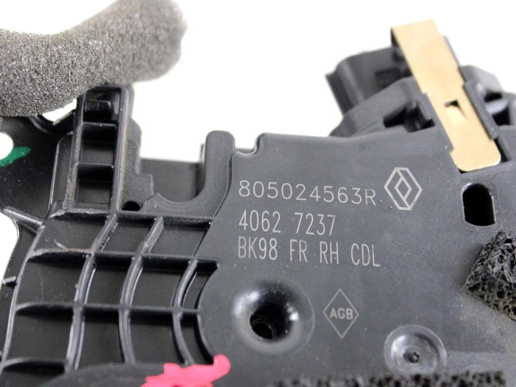 805024563R CHIUSURA SERRATURA PORTA ANTERIORE DESTRA RENAULT CLIO 1.2 B 54KW 5M 5P (2017) RICAMBIO USATO
