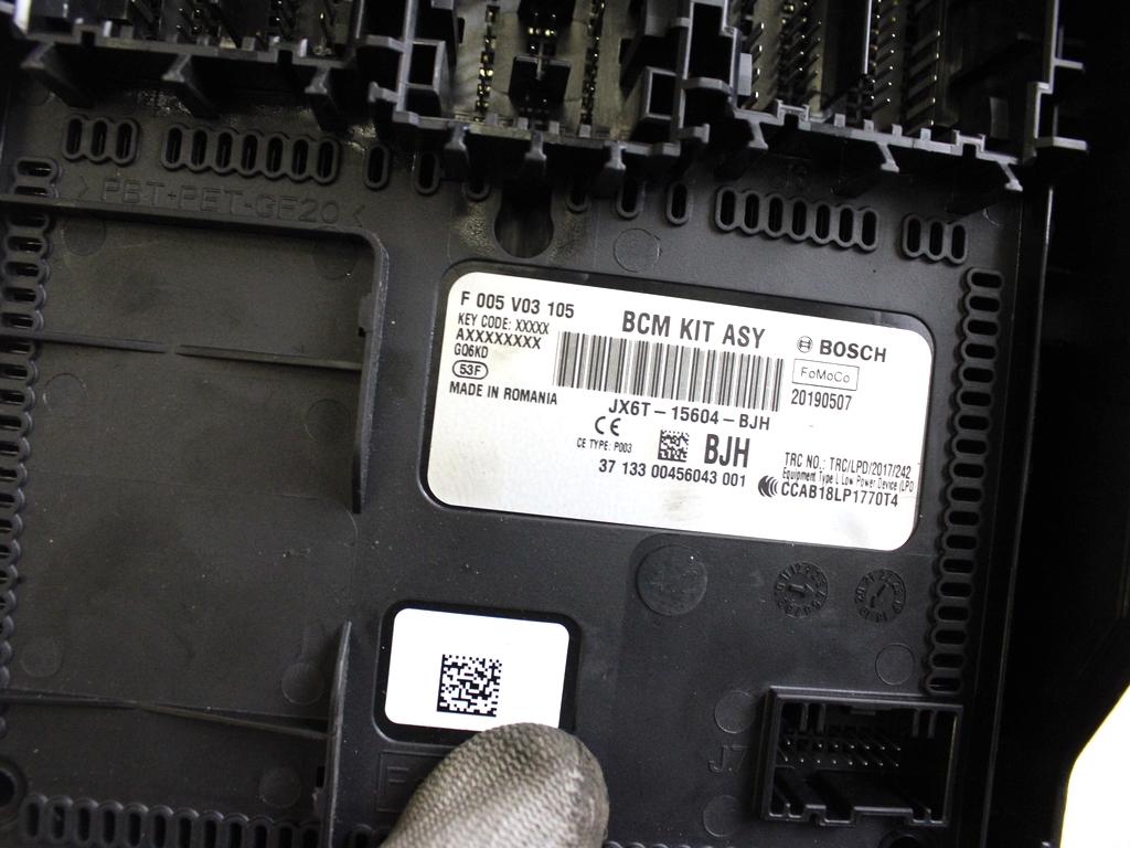 JX7A-12A650-ZA KIT ACCENSIONE AVVIAMENTO FORD FOCUS SW ACTIVE 1.5 D 88KW 6M 5P (2019) RICAMBIO USATO CON CENTRALINA MOTORE, BLOCCHETTI ACCENSIONE APERTURA CON CHIAVE, QUADRO STRUMENTI CONTACHILOMETRI JX6T-14D068-AD JX6T-15604-BJH JX7T-14C026-CAK