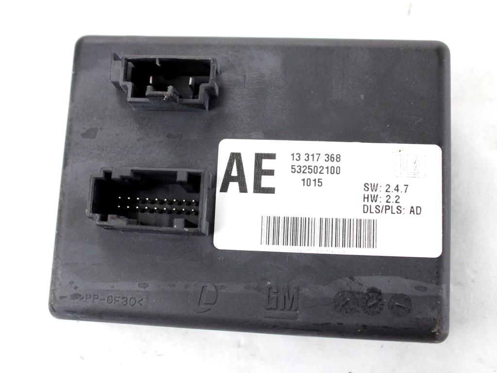 13317368 CENTRALINA MODULO LUCI POSTERIORI OPEL INSIGNIA A SW 2.0 D 118KW AUT 5P (2010) RICAMBIO USATO