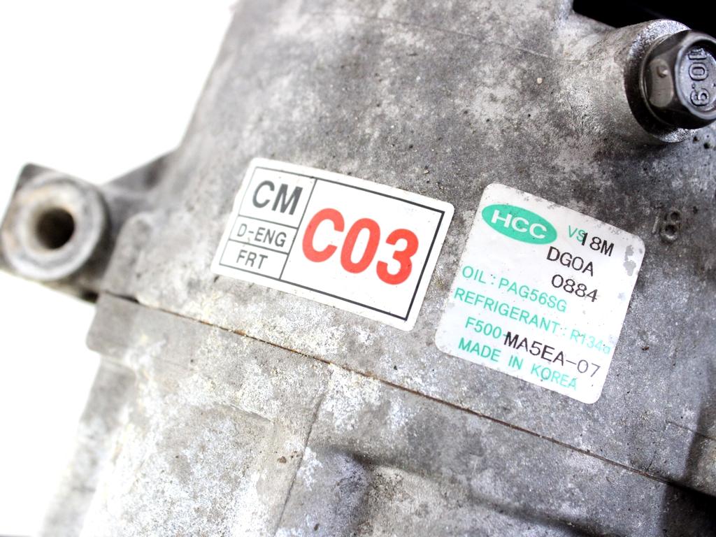 977012B101 COMPRESSORE CLIMATIZZATORE CLIMA A/C HYUNDAI SANTAFE 2.2 D 4X4 114KW 5M 5P (2007) RICAMBIO USATO 