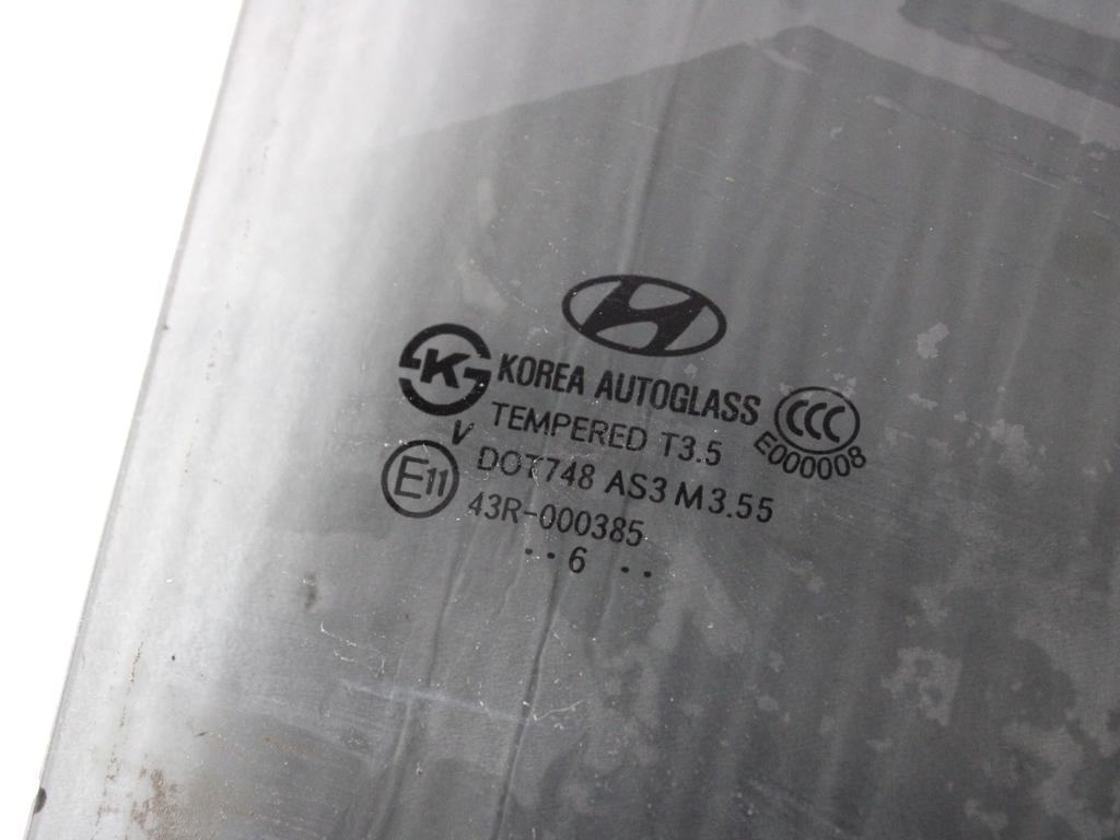 834202B020 VETRO SCENDENTE PORTA POSTERIORE DESTRA HYUNDAI SANTAFE 2.2 D 4X4 114KW 5M 5P (2007) RICAMBIO USATO 