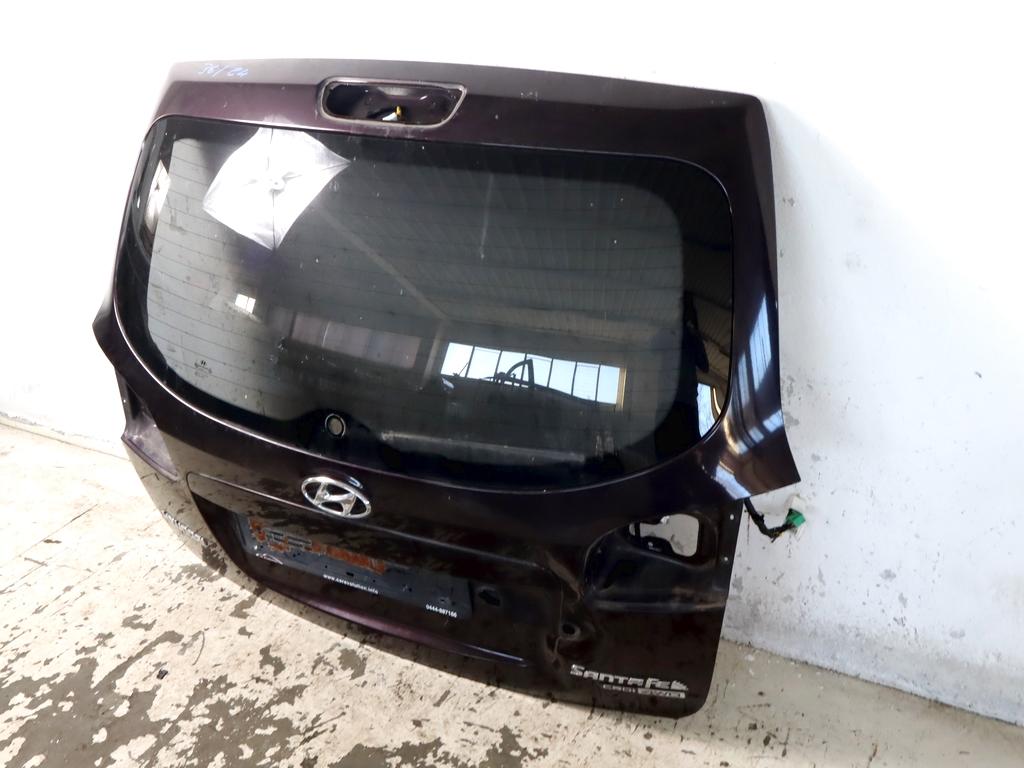 737002B180 PORTELLONE COFANO POSTERIORE BAULE HYUNDAI SANTAFE 2.2 D 4X4 114KW 5M 5P (2007) RICAMBIO USATO CON LUNOTTO TERMICO POSTERIORE AMMACCATO