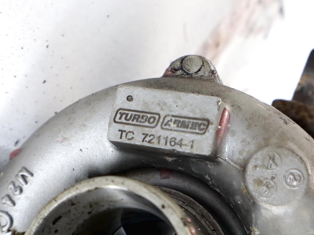 1720127040 TURBINA TURBOCOMPRESSORE TOYOTA RAV4 2.0 D 4X4 85KW 5M 5P (2003) RICAMBIO USATO 