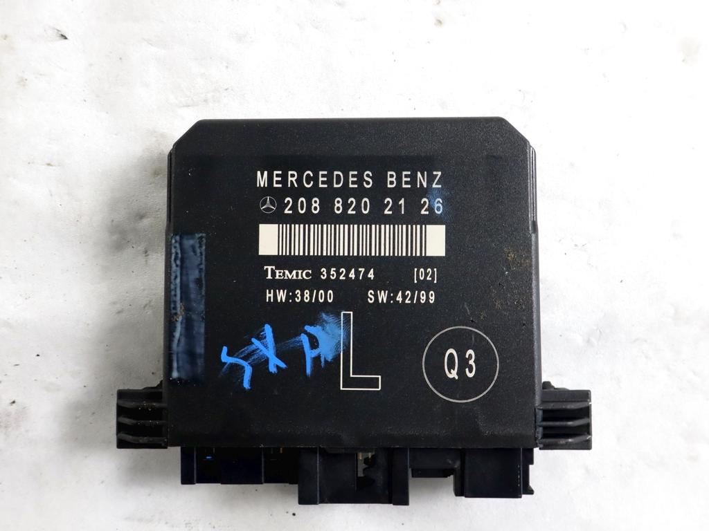 2088202126 CENTRALINA PORTA ANTERIORE SINISTRA MERCEDES CLASSE CLK 200 A208 2.0 B 120KW 6M 2P (2001) RICAMBIO USATO 