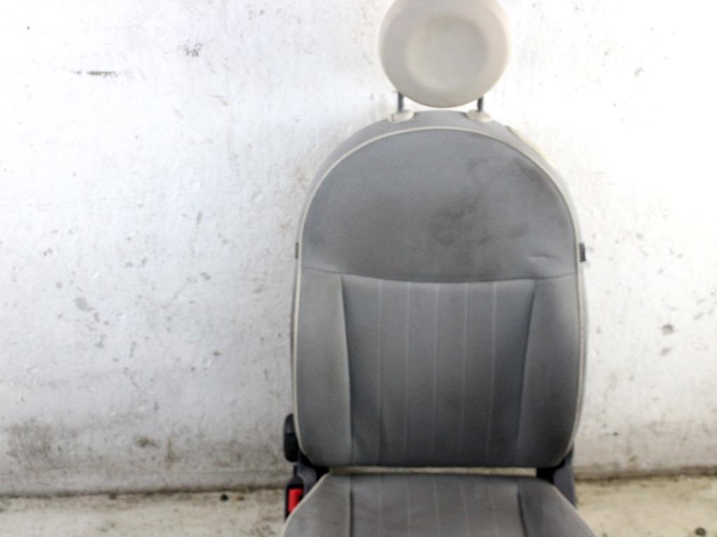 6000627664 SEDILE ANTERIORE SINISTRO GUIDATORE FIAT 500 1.3 D 55KW 5M 3P (2010) RICAMBIO USATO 